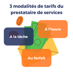 prestataire de service administratif : modalités tarifs